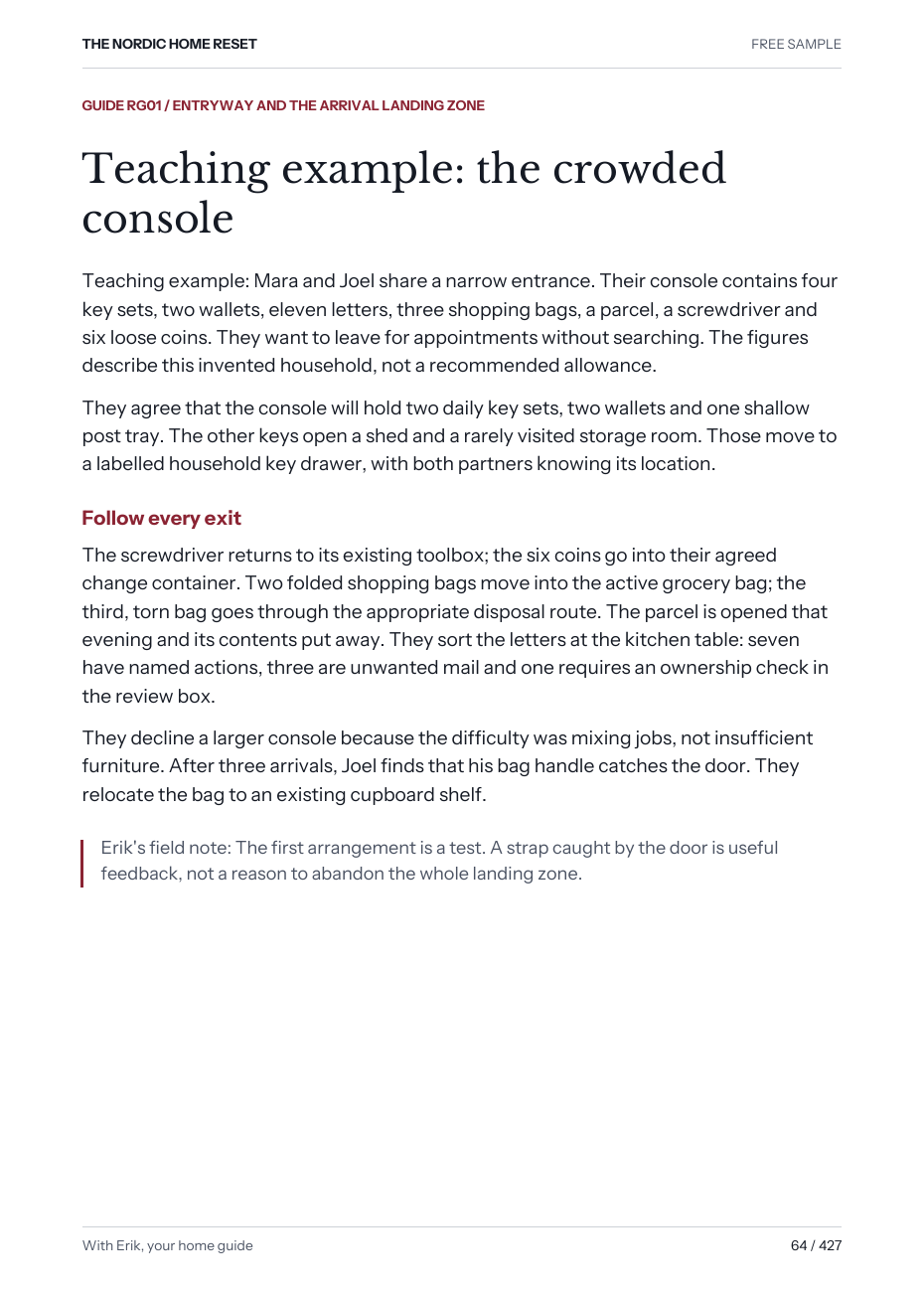 Sample page 64 of The 30-Day Home Reset